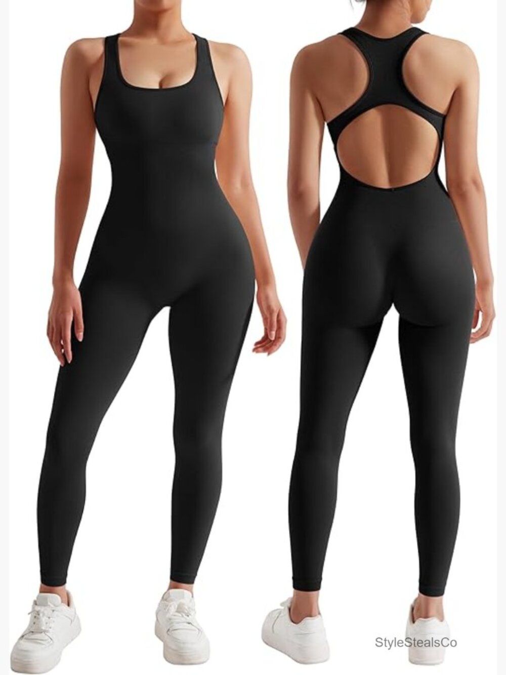 Backless Seamless Jumpsuit Romper Yoga Bodysuit Bodycon